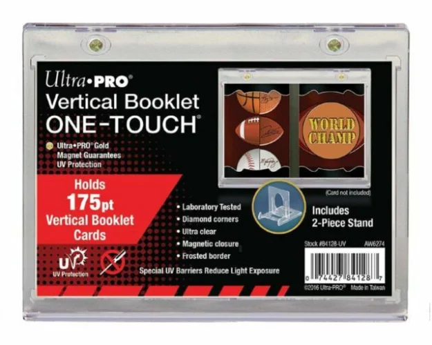 Ultra Pro Vertical Booklet 175pt One-Touch UV Protection Magnetic Clear Case