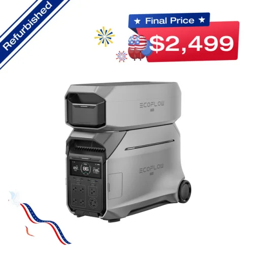 Refurbished EcoFlow DELTA Pro 3 8000Wh Portable Power Station with Extra Battery