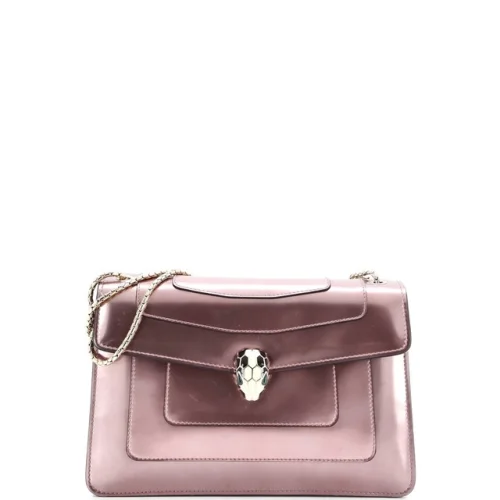 Bvlgari Serpenti Forever Shoulder Bag Patent Medium