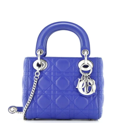 Christian Dior Lady Dior Chain Bag Cannage Quilt Lambskin Mini