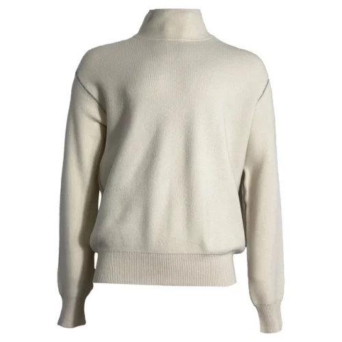 Bottega Veneta Turtleneck Sweater In Wool Men Cream Size 56