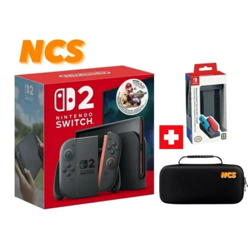 2025 Newest Nintendo Switch&trade; 2 + Mario Kart&trade; World Accessories Bundle NCS Exclusive