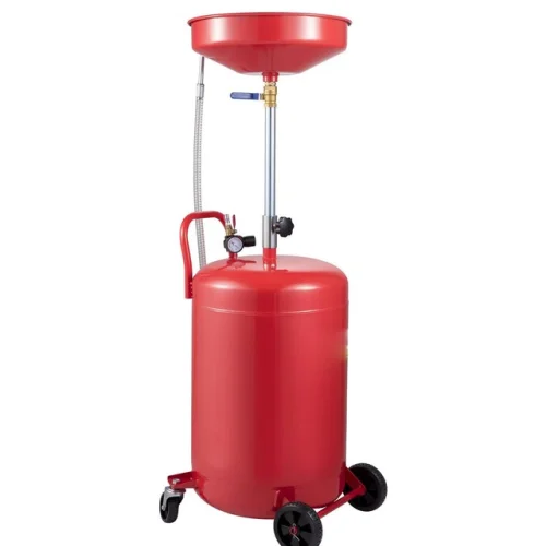 Waste Oil Drain Tank Portable Oil Drain 20 Gallon Air Operate w/ Air Valve