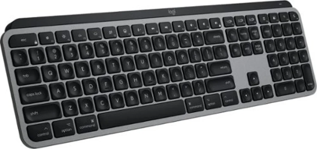 Logitech - MX Keys S for Mac Advanced Full-size Wireless Scissor Keyboard with Backlit keys for MacBook, iMac, iPad - Space Gray