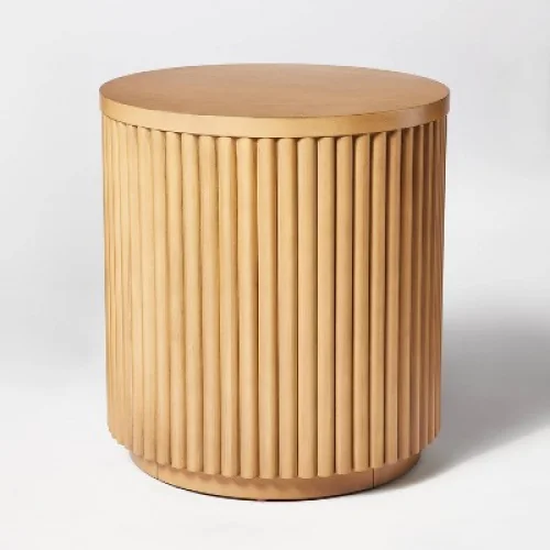 Dowel Accent Table Natural - Threshold&trade; designed with Studio McGee Fully Assembled