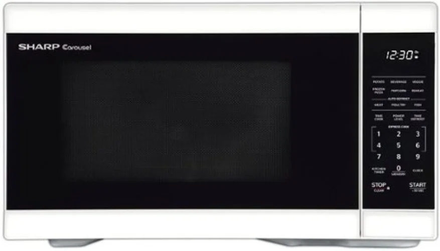 Sharp - 1.1 cu ft Countertop Microwave With Sensor Cooking - White