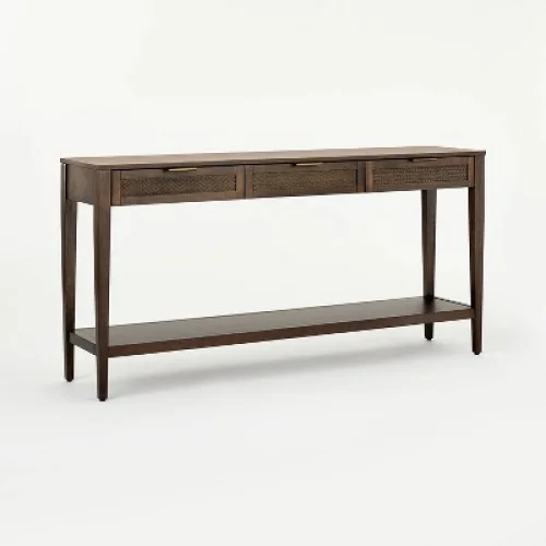 East Bluff Woven Drawer Console Table Brown - Threshold&trade; designed with Studio McGee