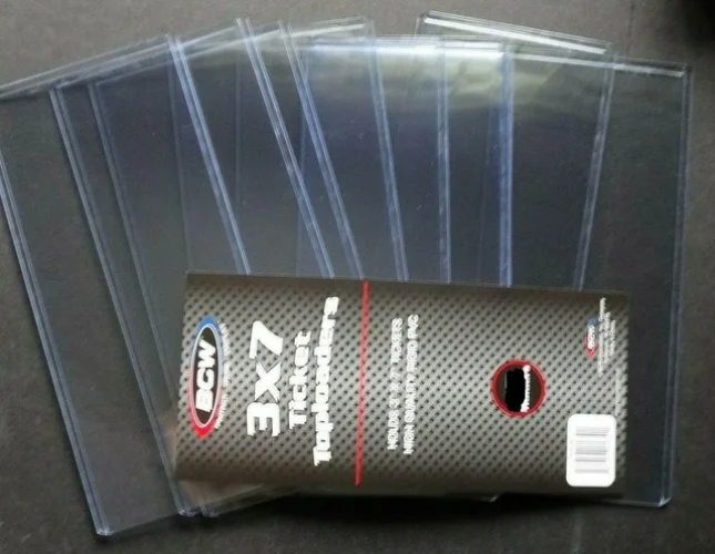 10 BCW 3X7 Top Loader Holder Tickets and Stub Holders