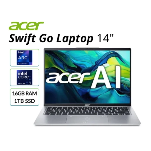 Refurbished Acer Swift Go 14" Laptop Intel Core Ultra 7 16GB RAM 1TB SSD