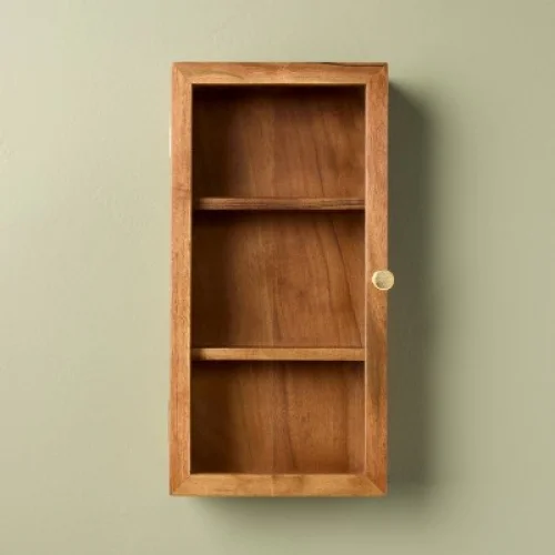 Wall Mounted Wood Display Box - Hearth & Hand&trade; with Magnolia - 14in H x 2.5in W x 7in D