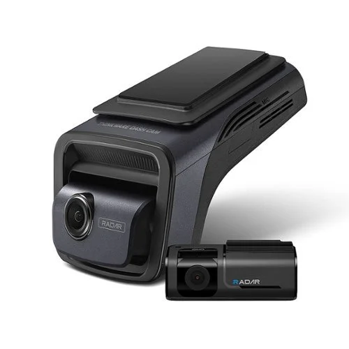 THINKWARE - U3000 4K UHD Front and 2K QHD Rear Dash Cam with Built-in GPS, WiFi and Radar - Black