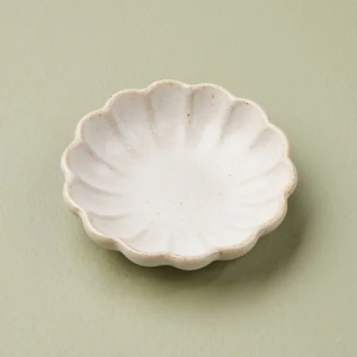 Fluted Ceramic Trinket Dish Vintage Cream - Hearth & Hand&trade; with Magnolia
