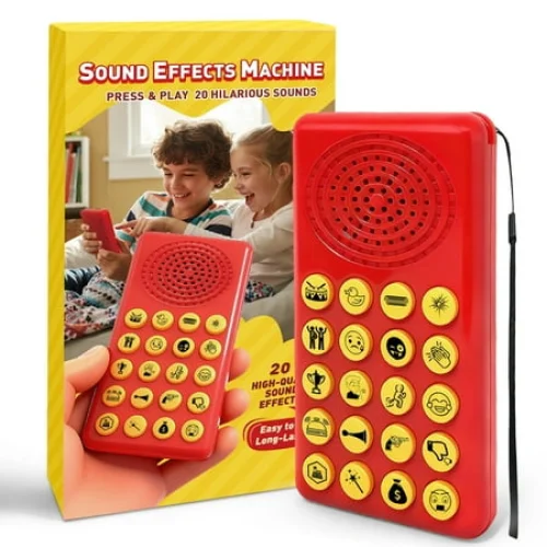 TEIPUERY Sound Effects Machine - 16 Hilarious Sounds - Stocking Stuffer - Boys Prank Gifts for Kids- 6 7 8 9 10 Year Old Boy Gifts - Fun Boys Toys for Ages 8-13 - Cool Gadgets for Teens Gift