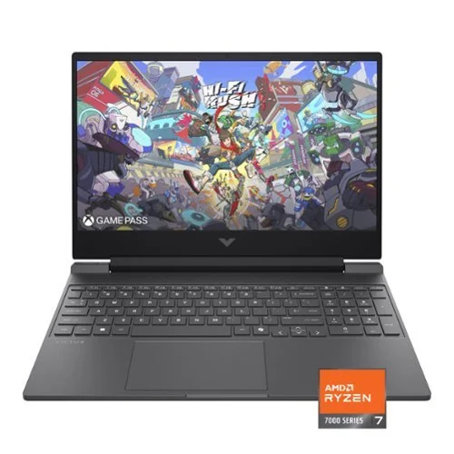HP - Victus 15.6" 144Hz Full HD Gaming Laptop - AMD Ryzen 7 7445HS 2023 - 16GB Memory - NVIDIA GeForce RTX 4050 - 512GB SSD - Mica Silver