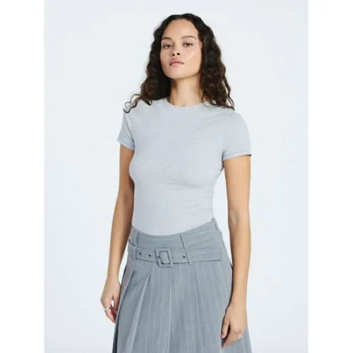 Scoop Women's Ultimate Refined Jersey Knit Fitted Baby Tee, Sizes XS-XXL