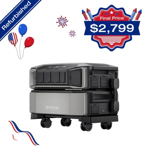 Certified Refurbished EcoFlow DELTA Pro Ultra 6kWh Power Station with LiFePO4 Battery