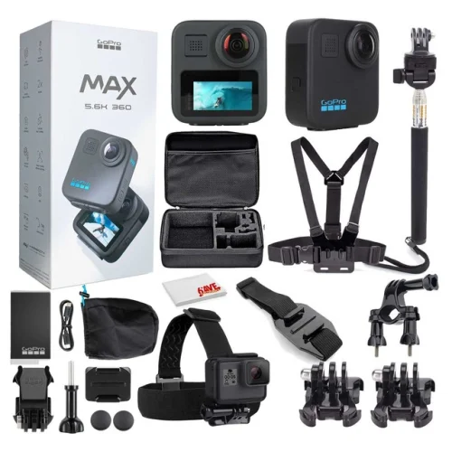 GoPro MAX 360 (2025) Waterproof Action/Adventure Camera - Get Rolling Bundle