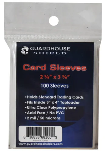 100 Guardhouse Soft Trading Penny Card Sleeves for TCG, bcw Baseball, Football
