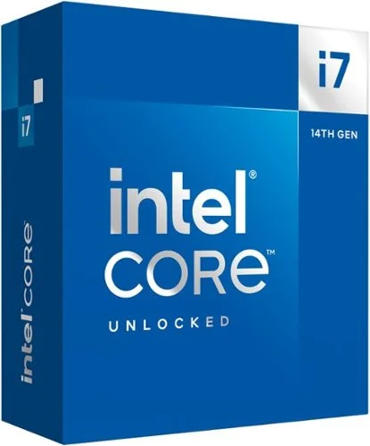 Intel - Core i7-14700K 14th Gen 20-Core 28-Thread - 4.3GHz (5.6GHz Turbo) Socket LGA 1700 Unlocked Desktop Processor - Multi