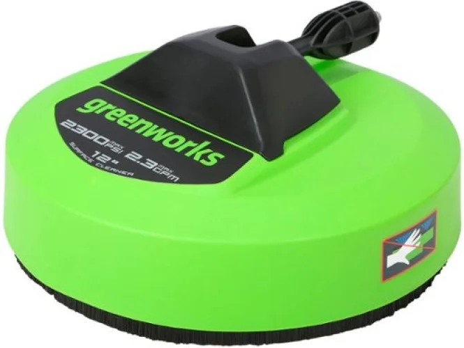 Greenworks 12" Pressure Washer Surface Cleaner Attachment - Green