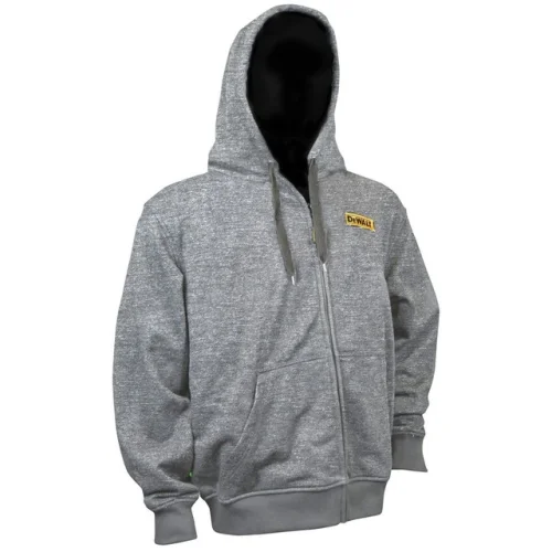 DEWALT 20V MAX Men's French Terry Heated Hoodie - M, Gray, New