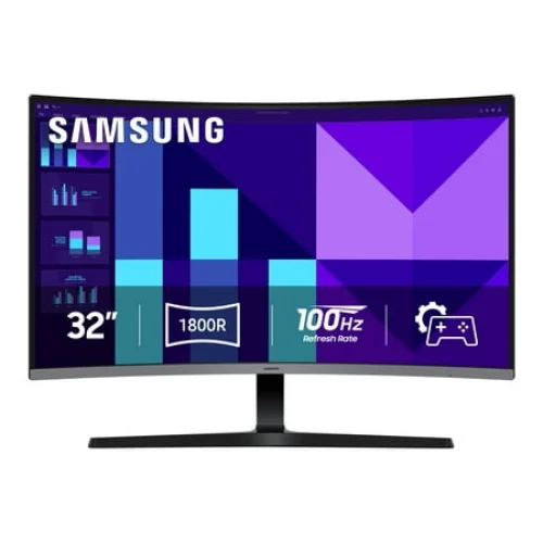 Samsung 32-Inch Essential S3 FHD 100Hz Curved Monitor - LS32D39CGANXZA