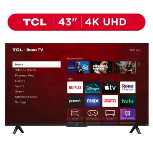 TCL 43" Class 4-Series 4K UHD HDR Smart Roku TV - 43S451