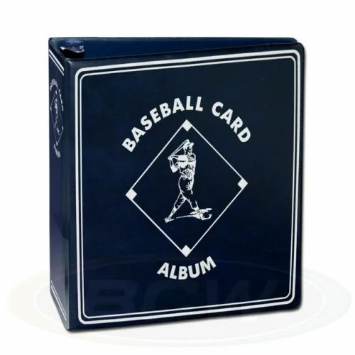 BCW 3 Inch Blue Baseball Card D-Ring Album binder