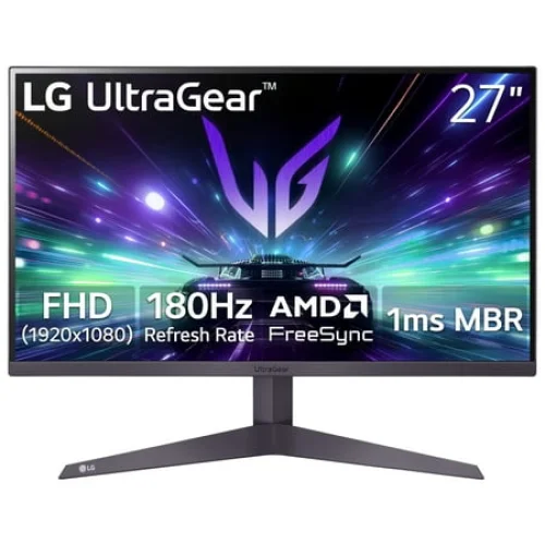 LG 27" UltraGear FHD 180Hz Gaming Monitor with AMD FreeSync - 27GS40W-B