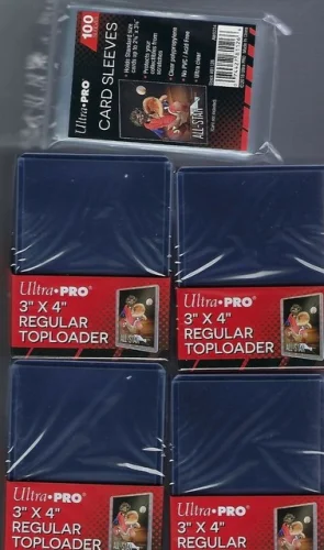 100 Ultra Pro 3x4 Sports Card Toploaders And 100 Ultra Pro Sleeves
