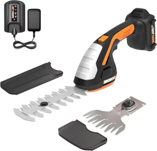 WORX 20V Power Share Cordless 8" 2-in-1 Hedge Trimmer - Black