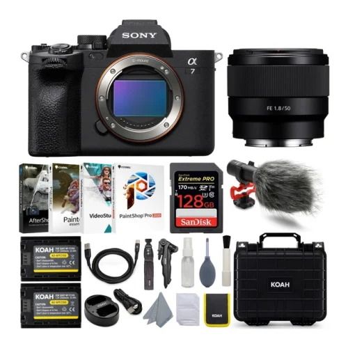 Sony Alpha 7 IV Full Frame Mirrorless Camera FE 50mm f/1.8 Lens Kit