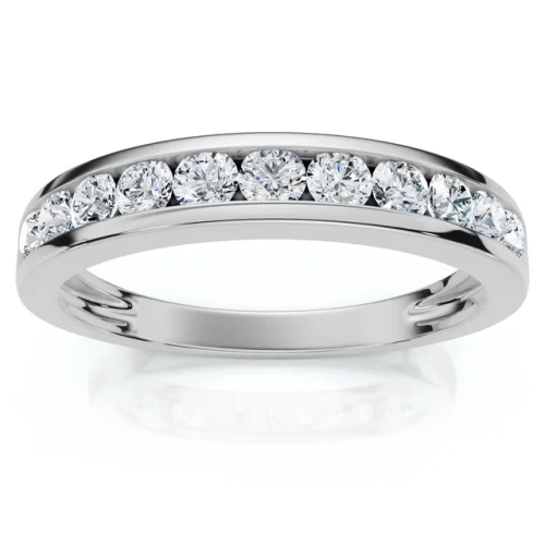 1/2Ct Diamond Wedding Ring Channel Set Lab Grown EF/VS