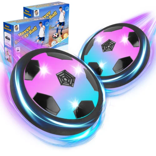 2pack Hover Soccer Ball Toys for 3-12 Year Old Boys Girls, Indoor and Outdoor Creative Toys for Toddlers with Foam Bumper, Christmas Birthday Gifts for 3 4 5 6 7 8+ Year Old Children's