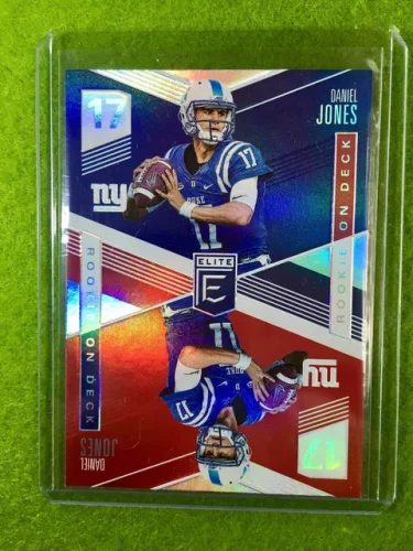 DANIEL JONES PRIZM ROOKIE CARD JERSEY #17 DUKE RC GIANTS SP 2019 Elite OnDeck rc
