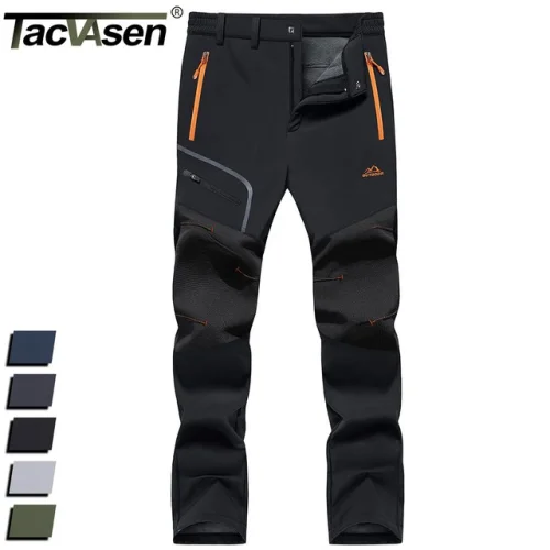 Mens Snow Ski Pants Winter Hiking Fleece Lined Windproof Snowboard Outdoor Pants