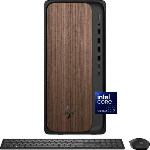 HP - OmniDesk Desktop - Intel Core Ultra 7 265 2025 - 16GB DDR5 Memory - 1TB SSD - Dark Wood