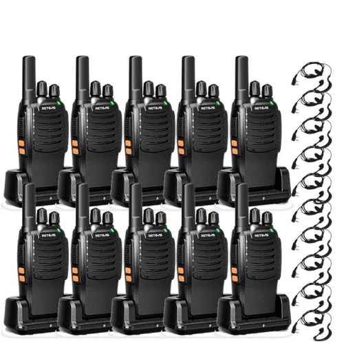 Retevis H777 walkie talkie long range Rechargeable 2W FRS Two Way Radios 10 Pack