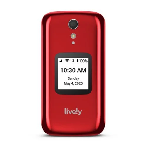 Lively&reg; - Jitterbug Flip2 Cell Phone for Seniors - Red