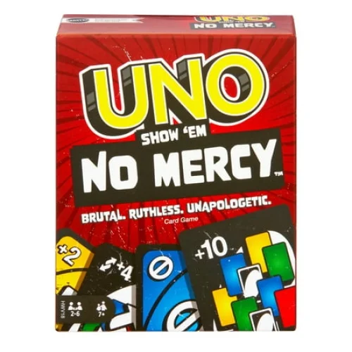 UNO Show &lsquo;em No Mercy Card Game for Kids, Adults & Family Night, Parties and Travel