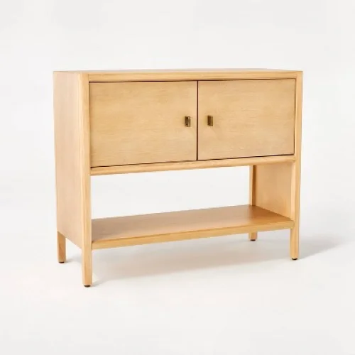Sandpoint 2 Door Cabinet Natural - Threshold&trade; designed with Studio McGee - Wood Frame