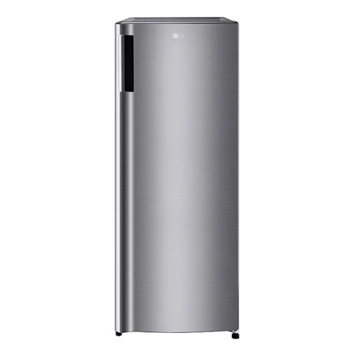 LG - 5.79 Cu. Ft. Top-Freezer Refrigerator with Semi Auto Defrost - Platinum Silver