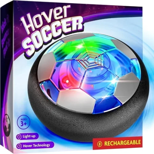 FOIDEV Hover Soccer Ball for Kids - Boy Birthday Gifts - Indoor Toy Games Gift for Boys Age 6, 7, 8, 9, 10, 11, 12 Year Old - Light-Up Toys Game for Kid - 6-8, 8-12 - Gifts for 8 Year Old Boy