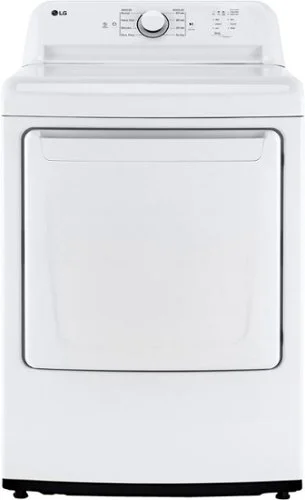 LG - 7.3 Cu. Ft. Electric Dryer with Sensor Dry - White