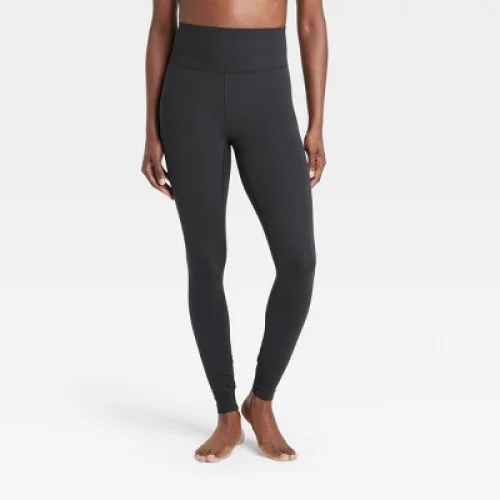 Women's Everyday Soft Ultra High-Rise Leggings - All In Motion&trade; Black M: Moisture Wicking, Quick Drying, UPF 50+