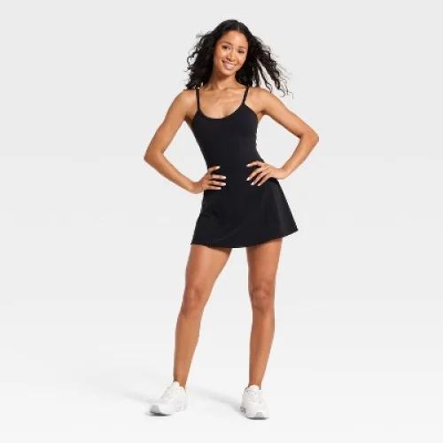 Women's Cinch Back Active Dress - JoyLab&trade; Black S