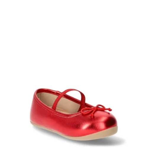 Wonder Nation Girls Bow Ballet Flats
