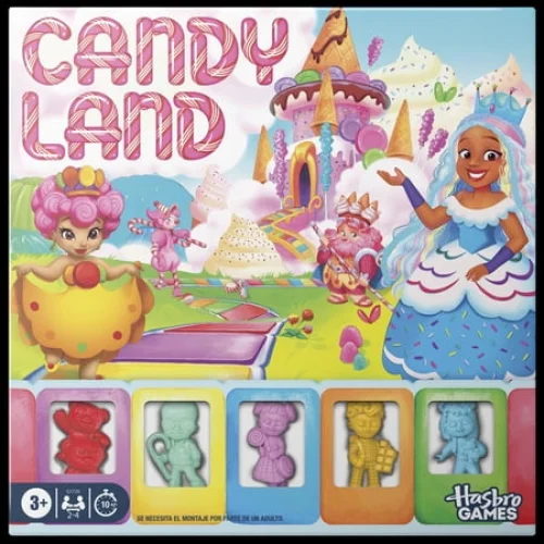 Candy Land Board Game, 2 Ways to Play, Reimagined Gameboard & Tokens, Ages 3+, Easter Gifts for Kids