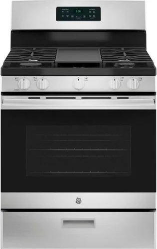 GE - 5.0 Cu. Ft. Freestanding Gas Range - Stainless Steel