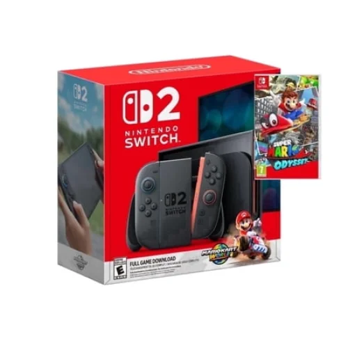 Nintendo Switch&trade; 2 Mario Kart&trade; World Bundle + Super Mario Odyssey Game